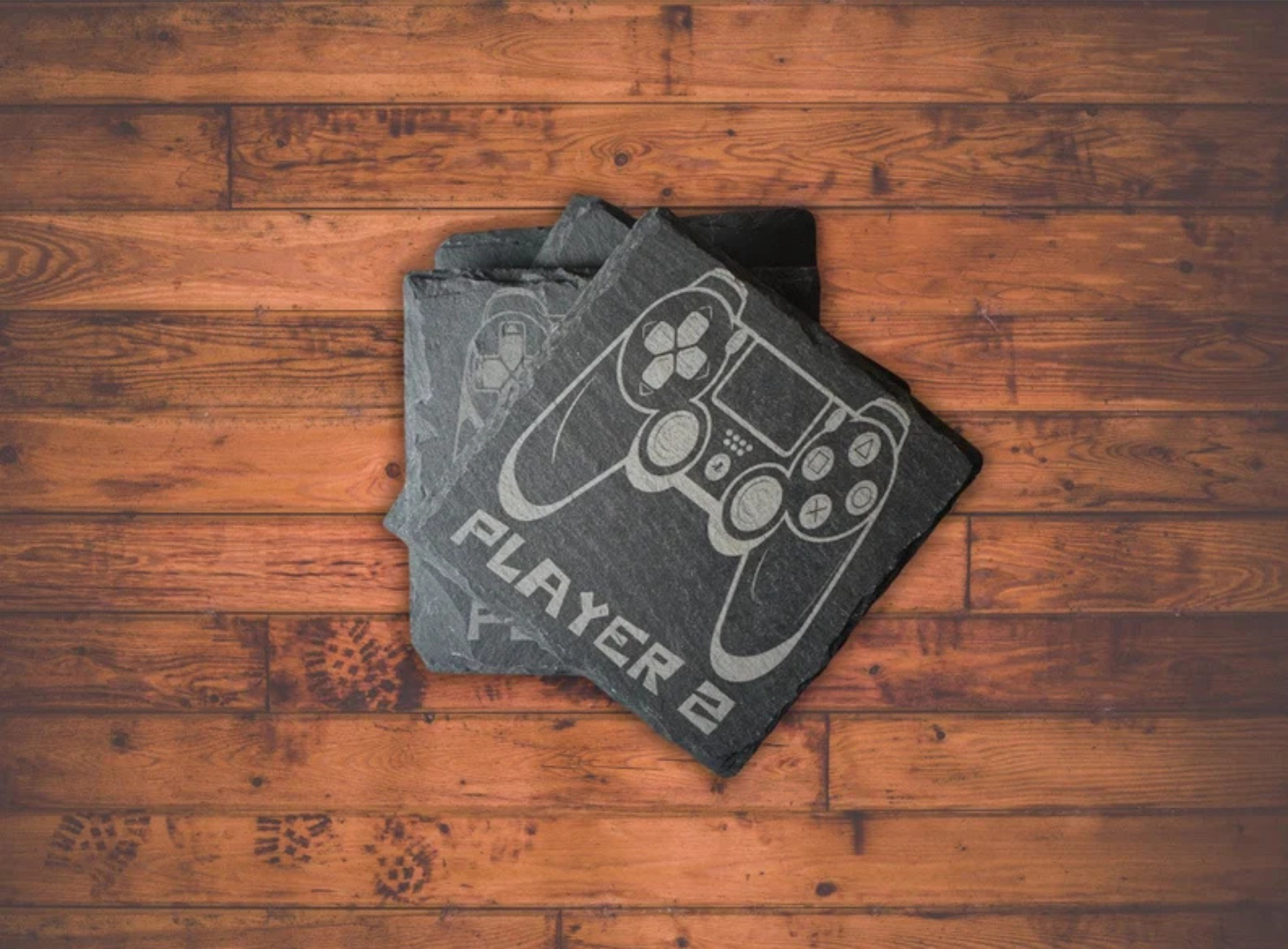 Personalised Game Controller Slate Coasters - Image 2